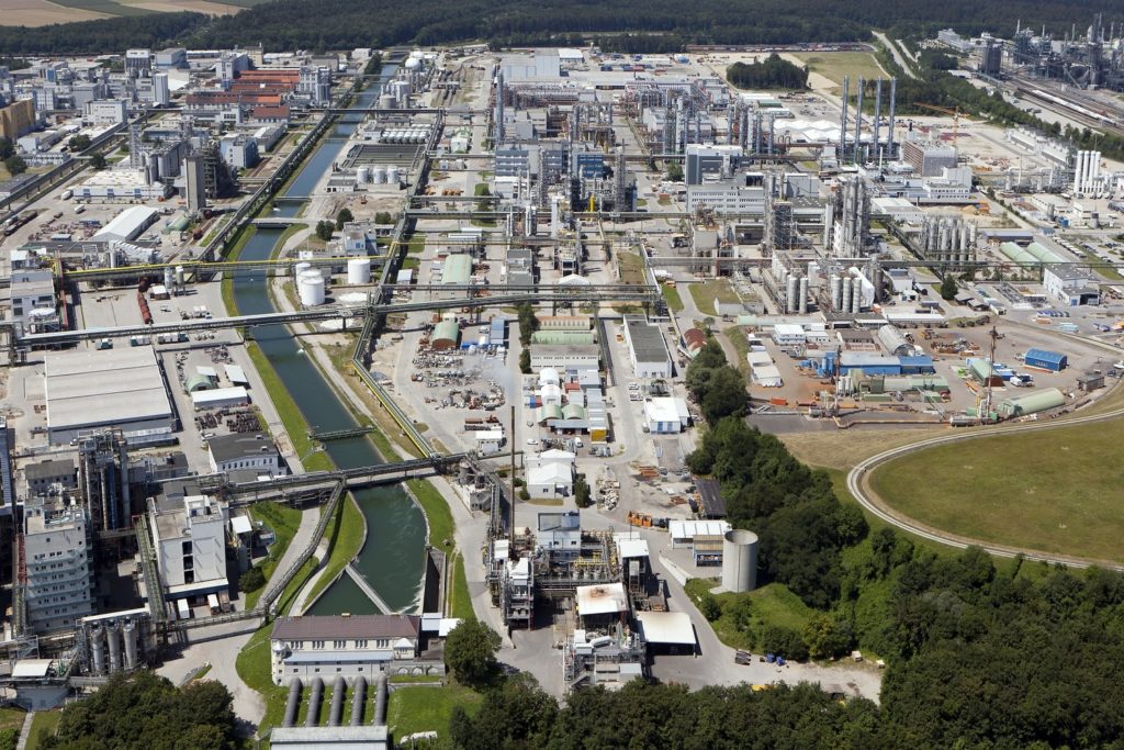 Wacker Chemie production site in Burghausen, Germany