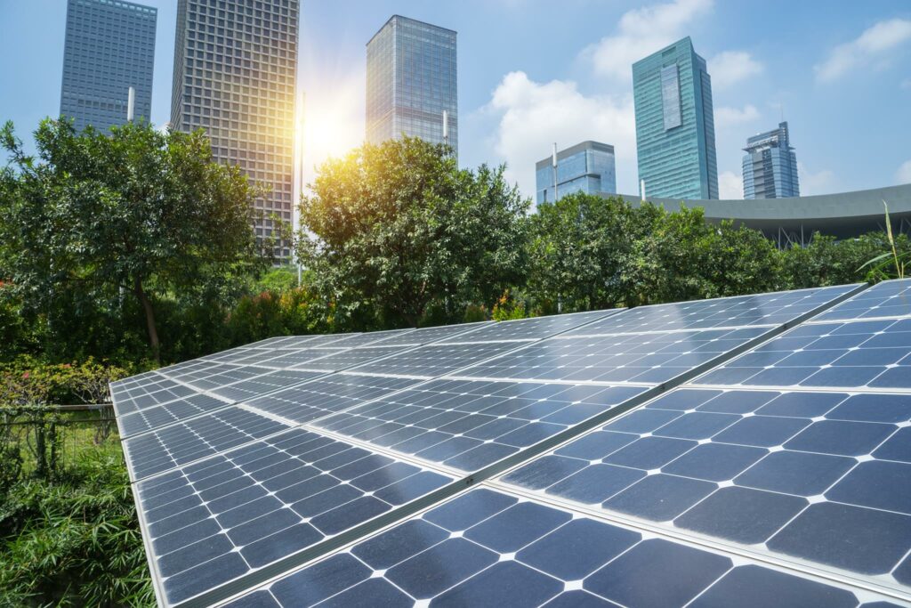 Cityscape PV panel array - CCSA