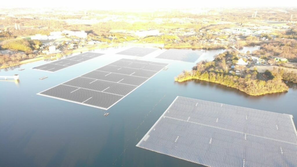 Japan's largest floating PV plant being reconstructed after Typhoon ...