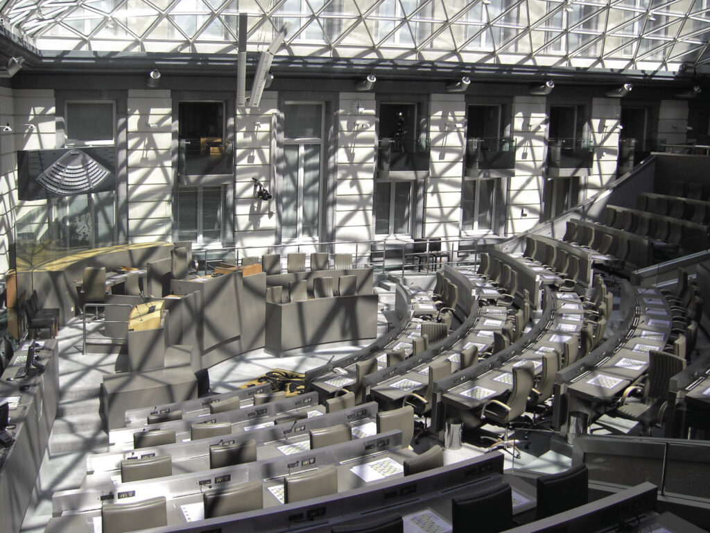 Flemish parliament building in Brussels
