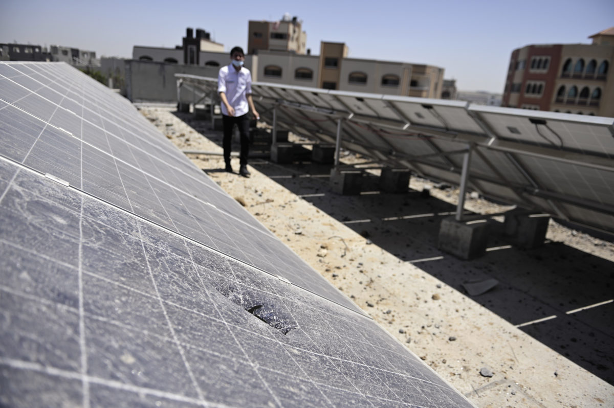 Gaza school rooftop PV