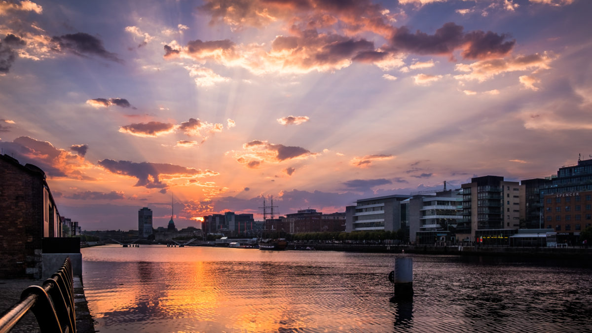 Dublin, İrlanda – Şehir manzarası fotoğrafçılığı