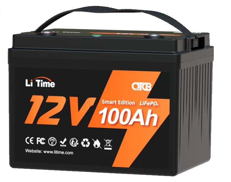 12v 100ah smart lithium iron phosphate lifepo battery