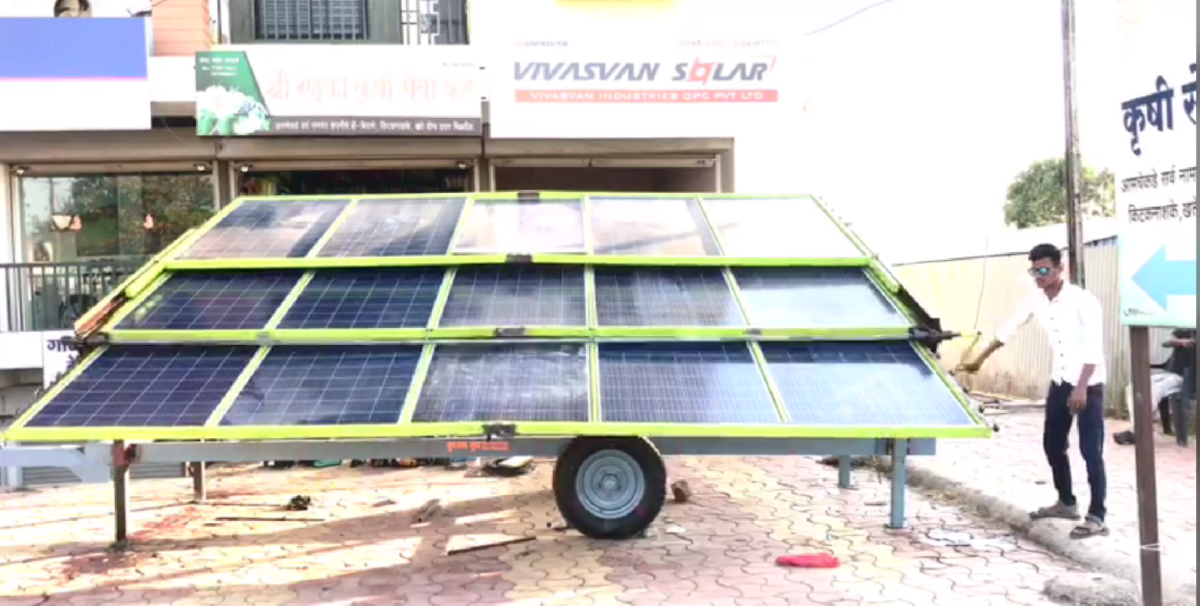 Mobilní solární systém pro farmy