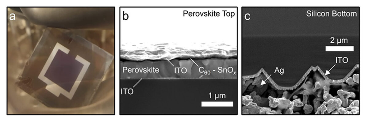 Nový design 2T perovskitovo-křemíkových článků