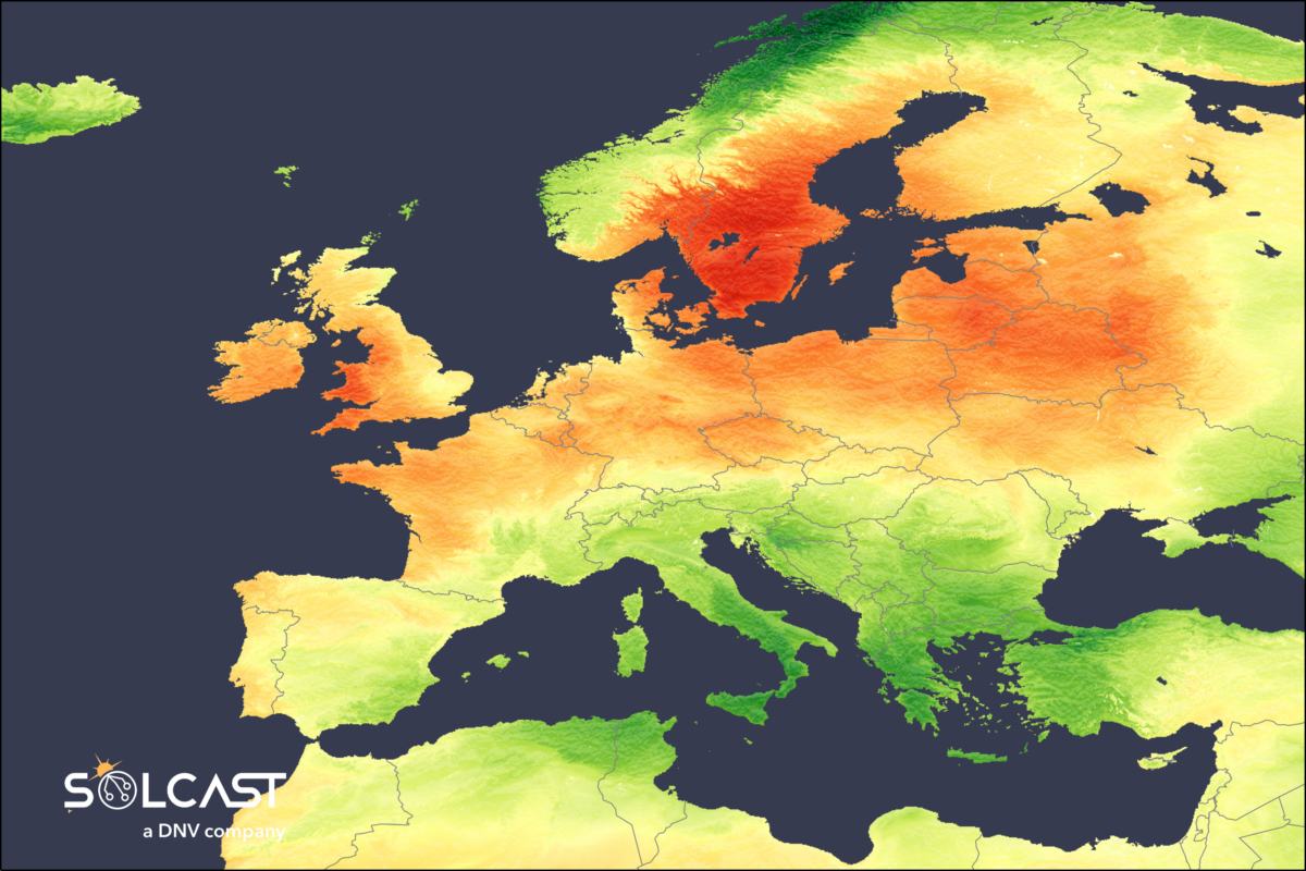 В мае солнечной энергии больше на севере Европы