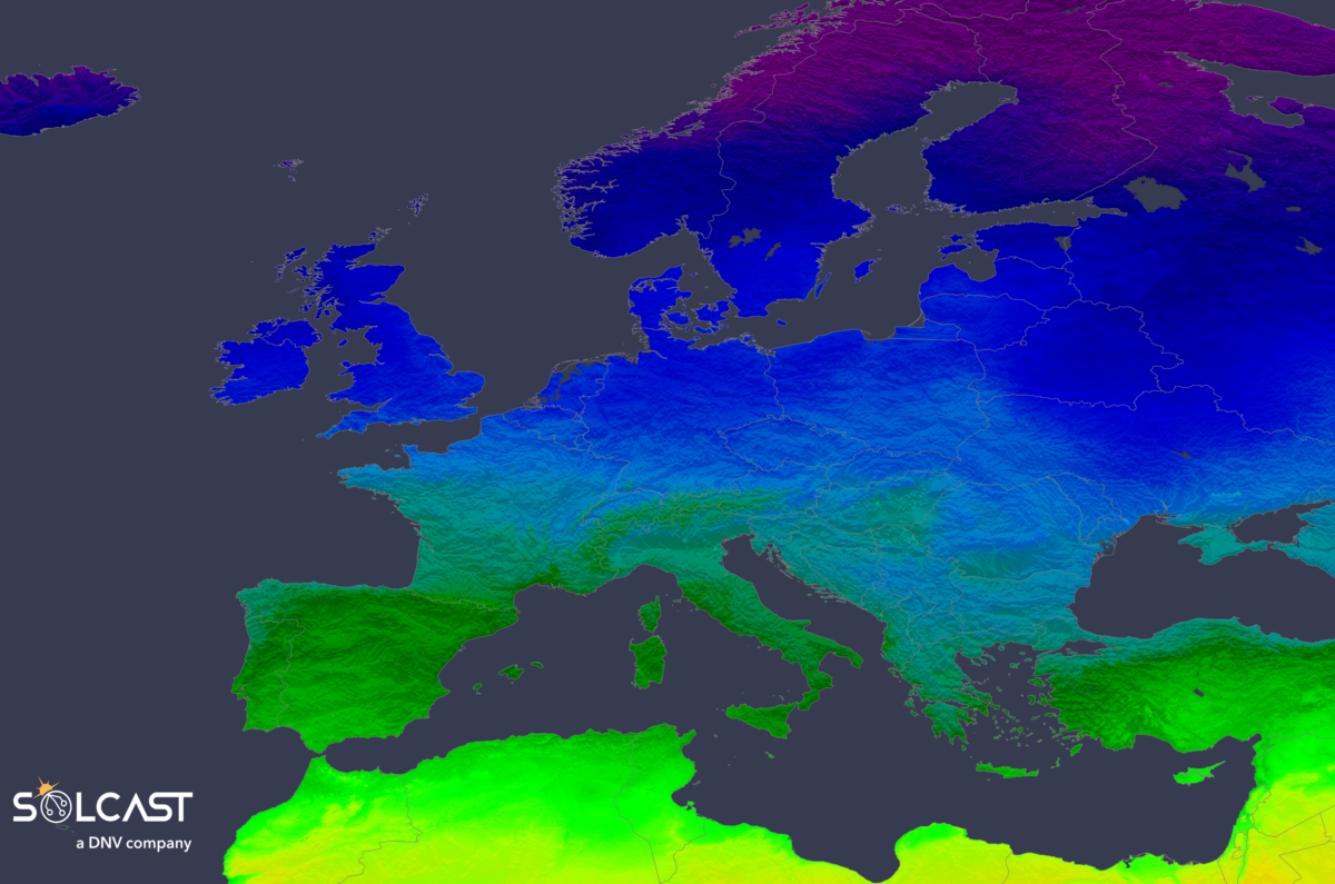 Storm systems suppress Northern Europe’s October solar output