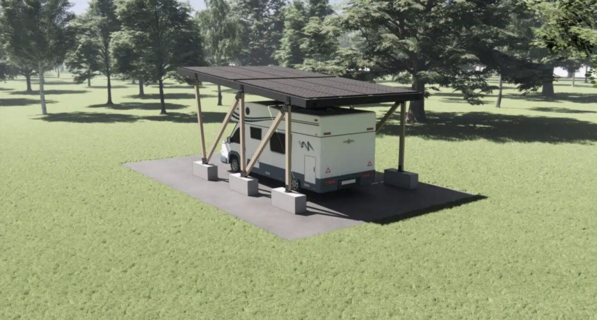French startup unveils solar canopy for motorhomes