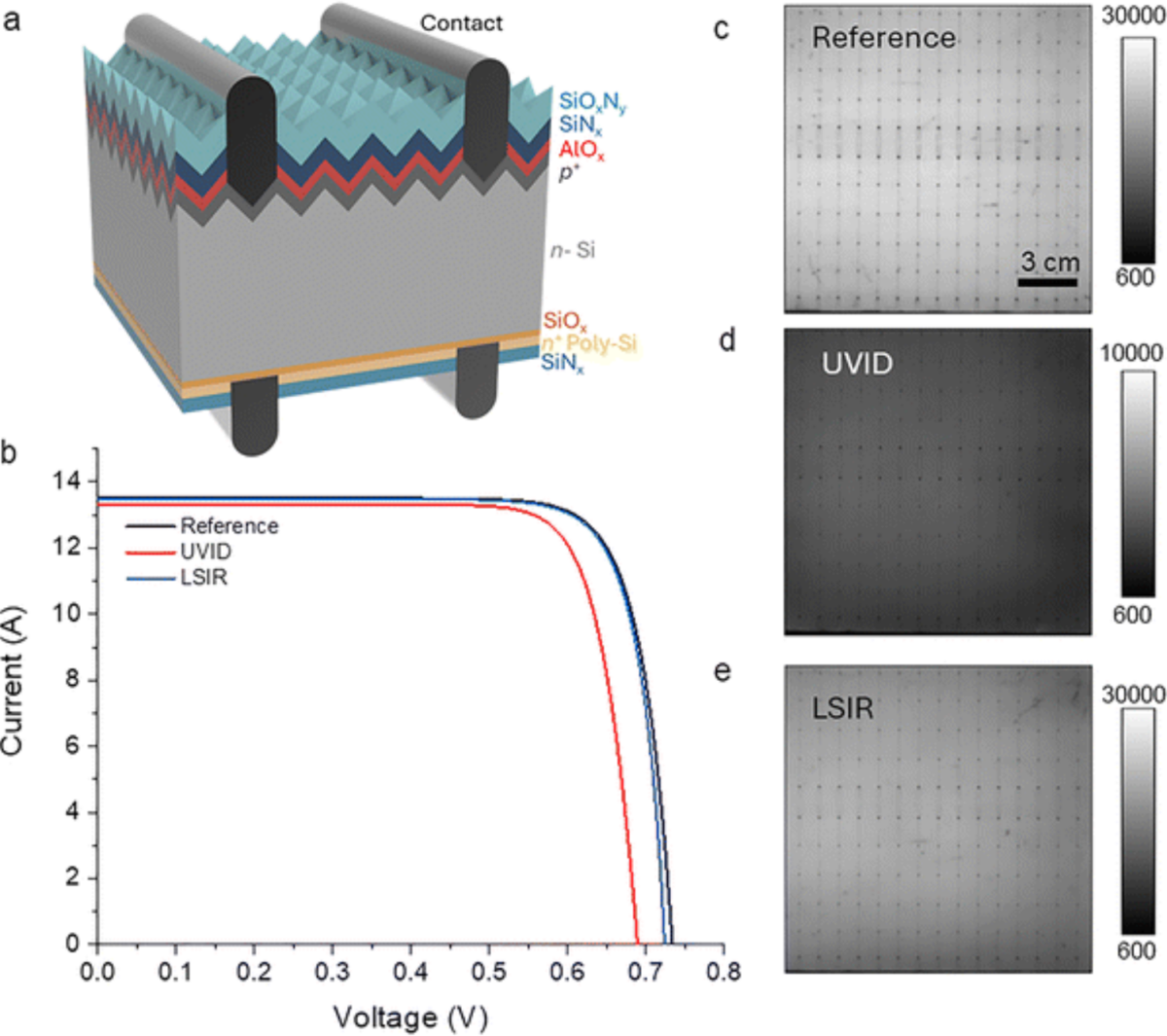 Australian researchers track self-repair in silicon solar cells after UV damage
