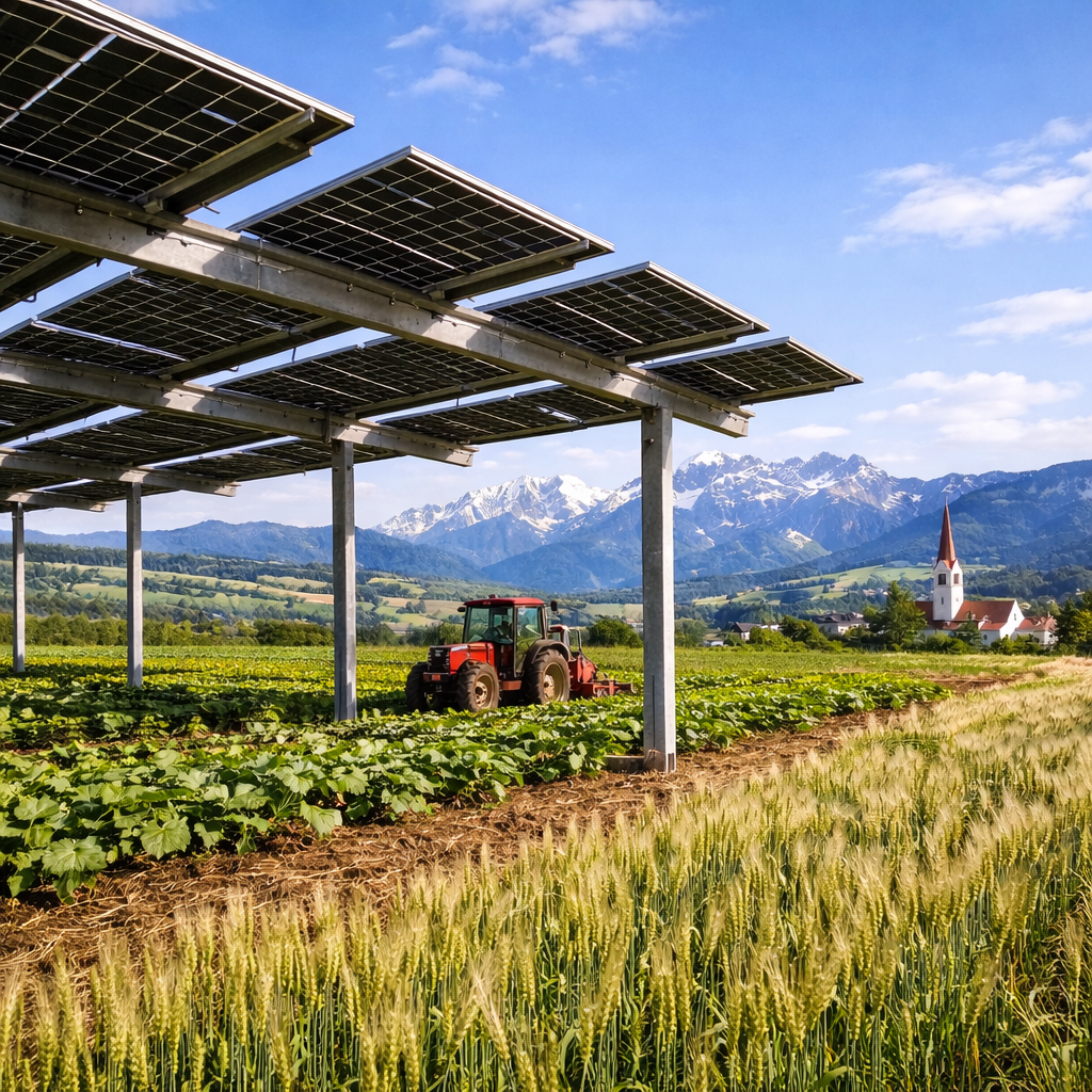 Austria could harness 90 TWh of agrivoltaics using 5–16% of cropland
