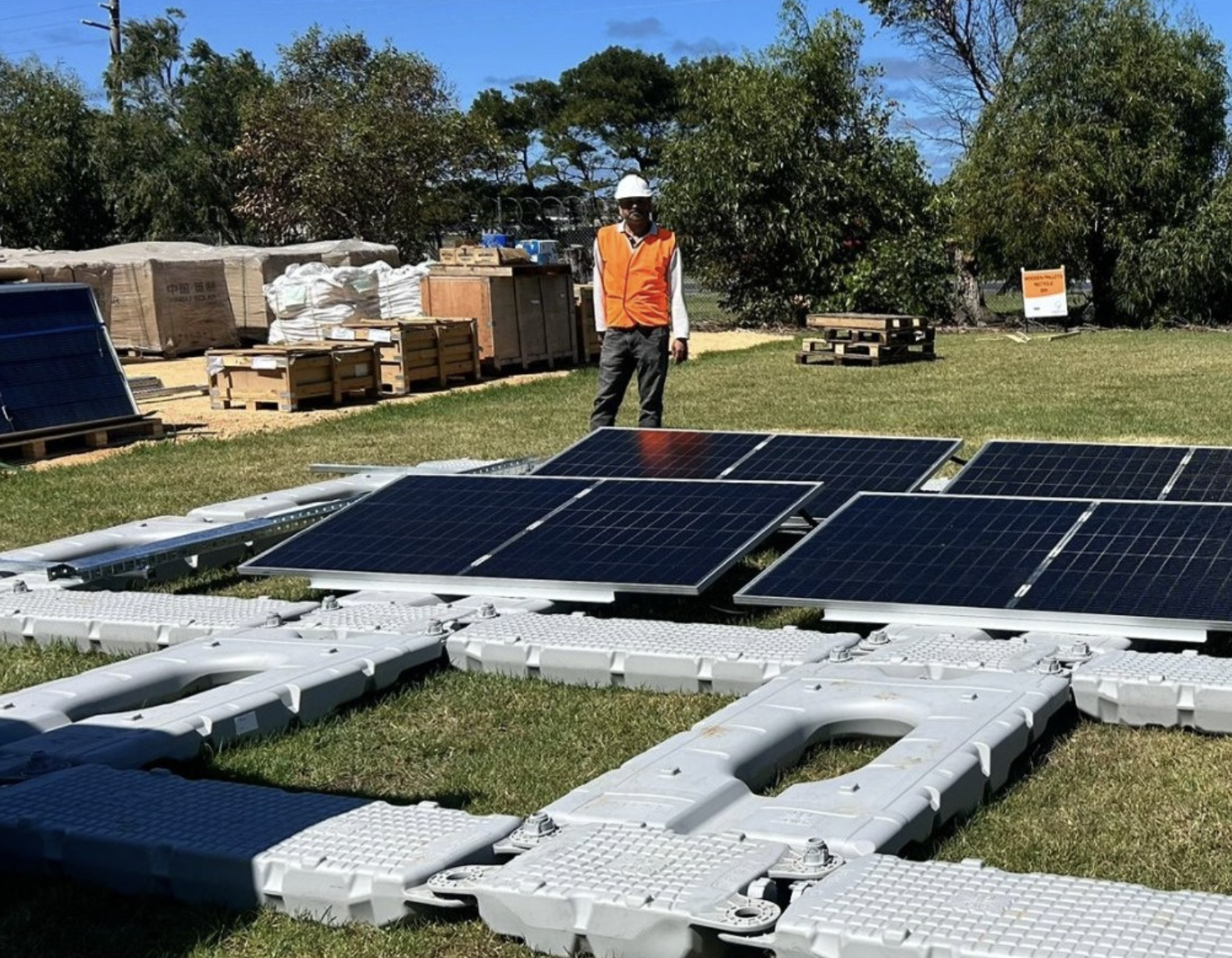 Enervest begins building Australia’s largest floating solar array