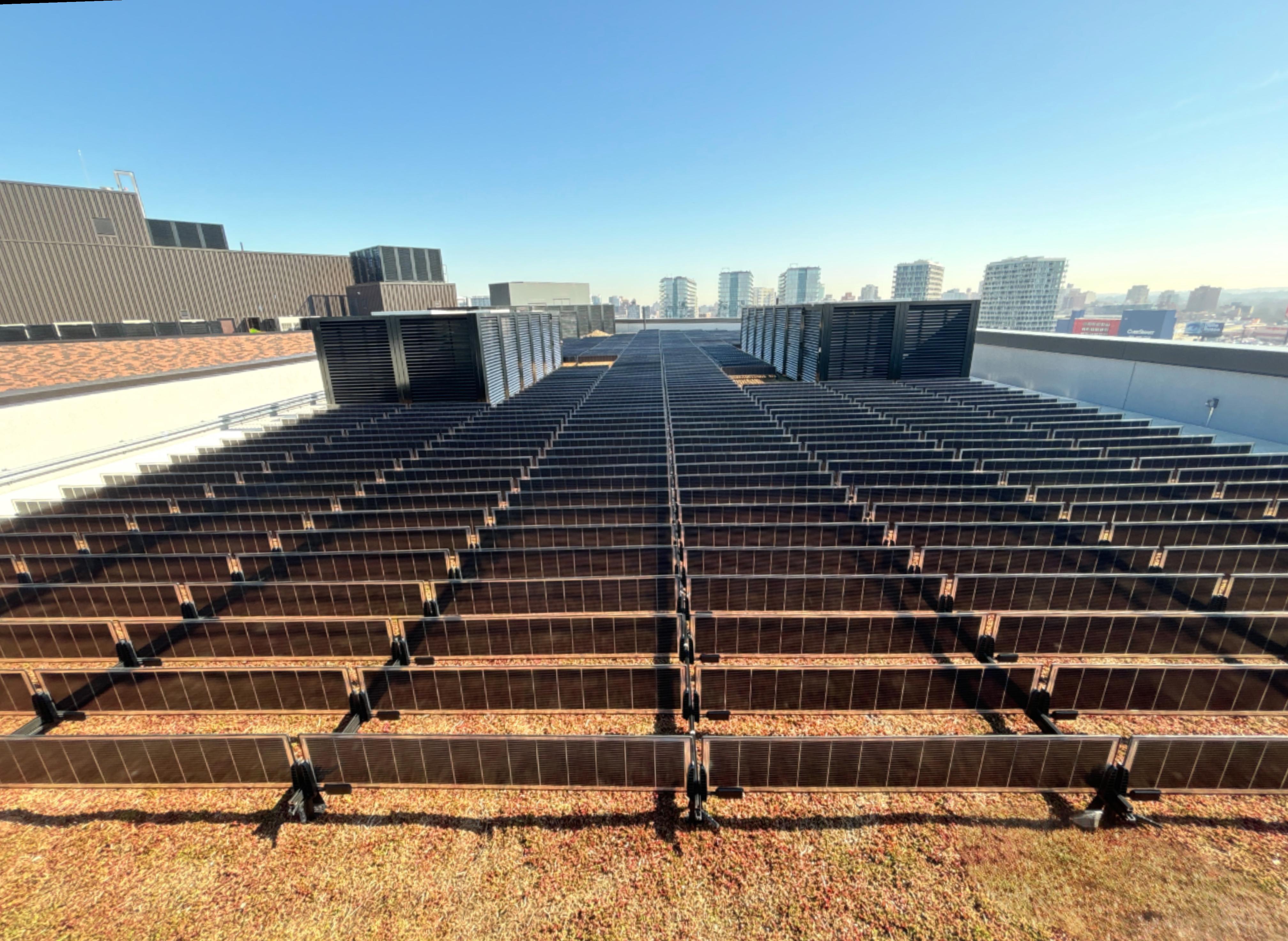 Vertical rooftop PV debuts in the U.S.