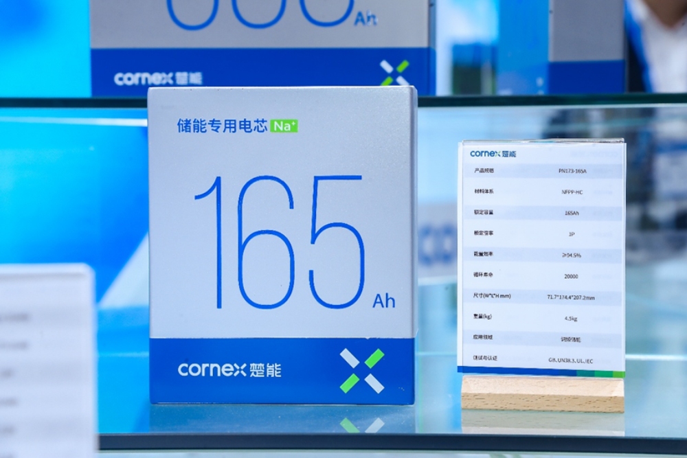 Cornex unveils new 165 Ah sodium-ion prismatic cell for stationary energy storage
