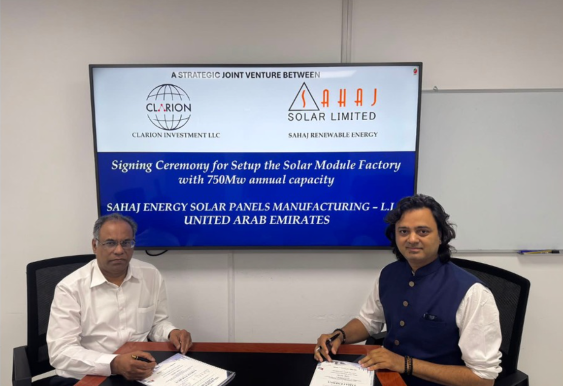 pv-magazine.com - Uma Gupta - Sahaj Solar, Clarion plan 750 MW PV module factory in UAE