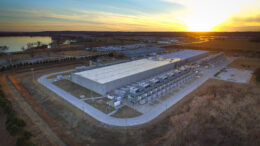 Aerial view of Google data center in Iowa