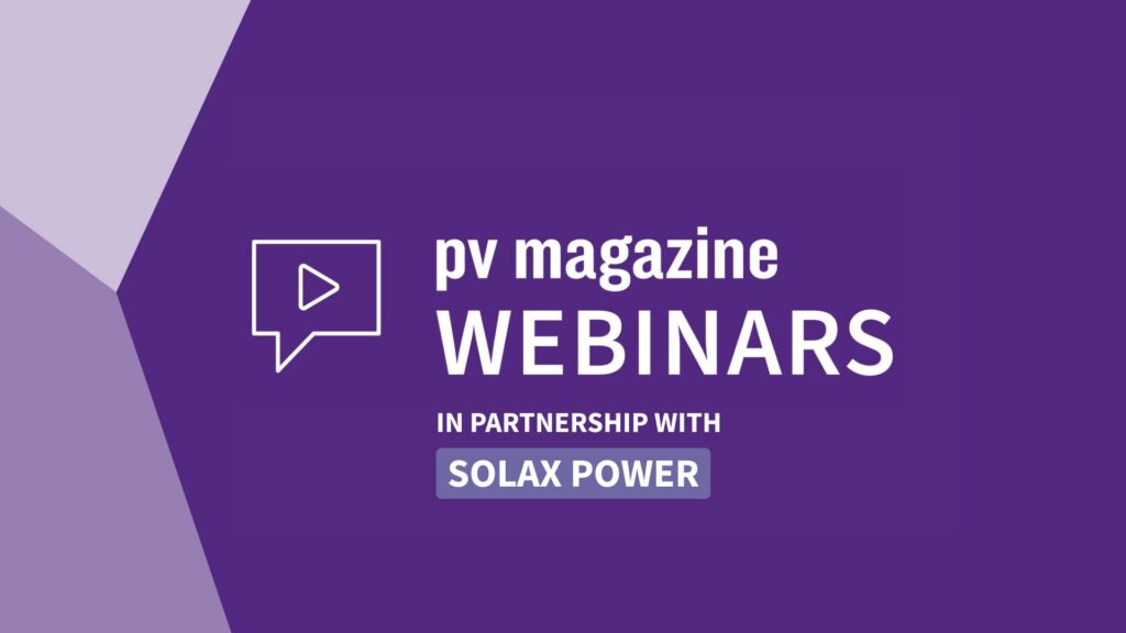 SolaX Power Webinar visual