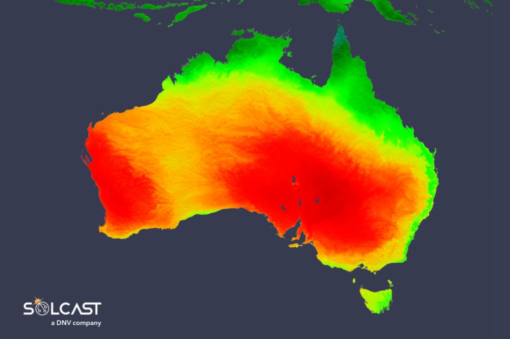 Average Daily GHI - Australia, January 2026