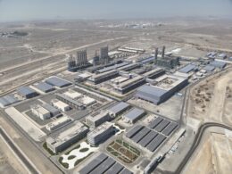 Large industrial polysilicon facility in Oman.