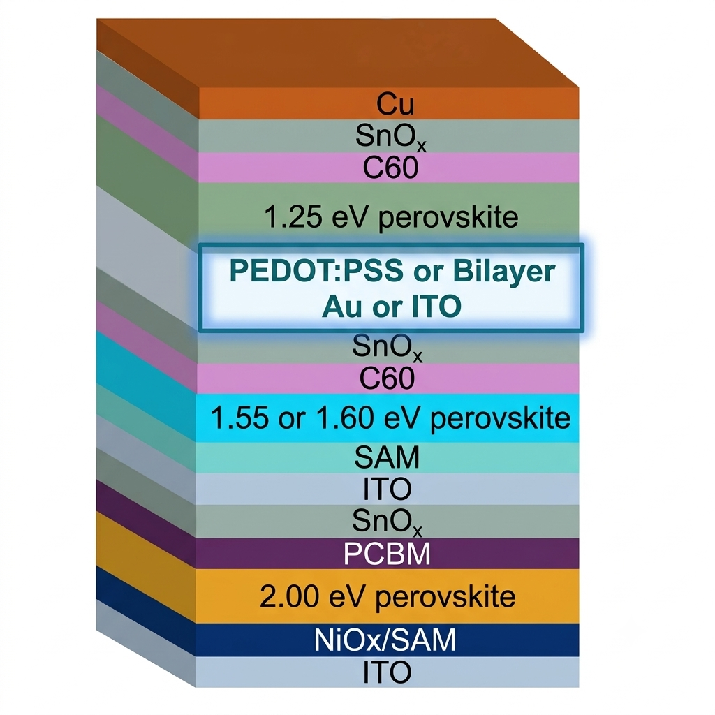 Triple-junction all-perovskite solar cell based on graphene oxide bilayer achieves 27.3% efficiency
