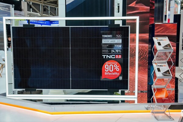 Tongwei claims record-breaking 93.07% bifaciality factor for 770 W solar module