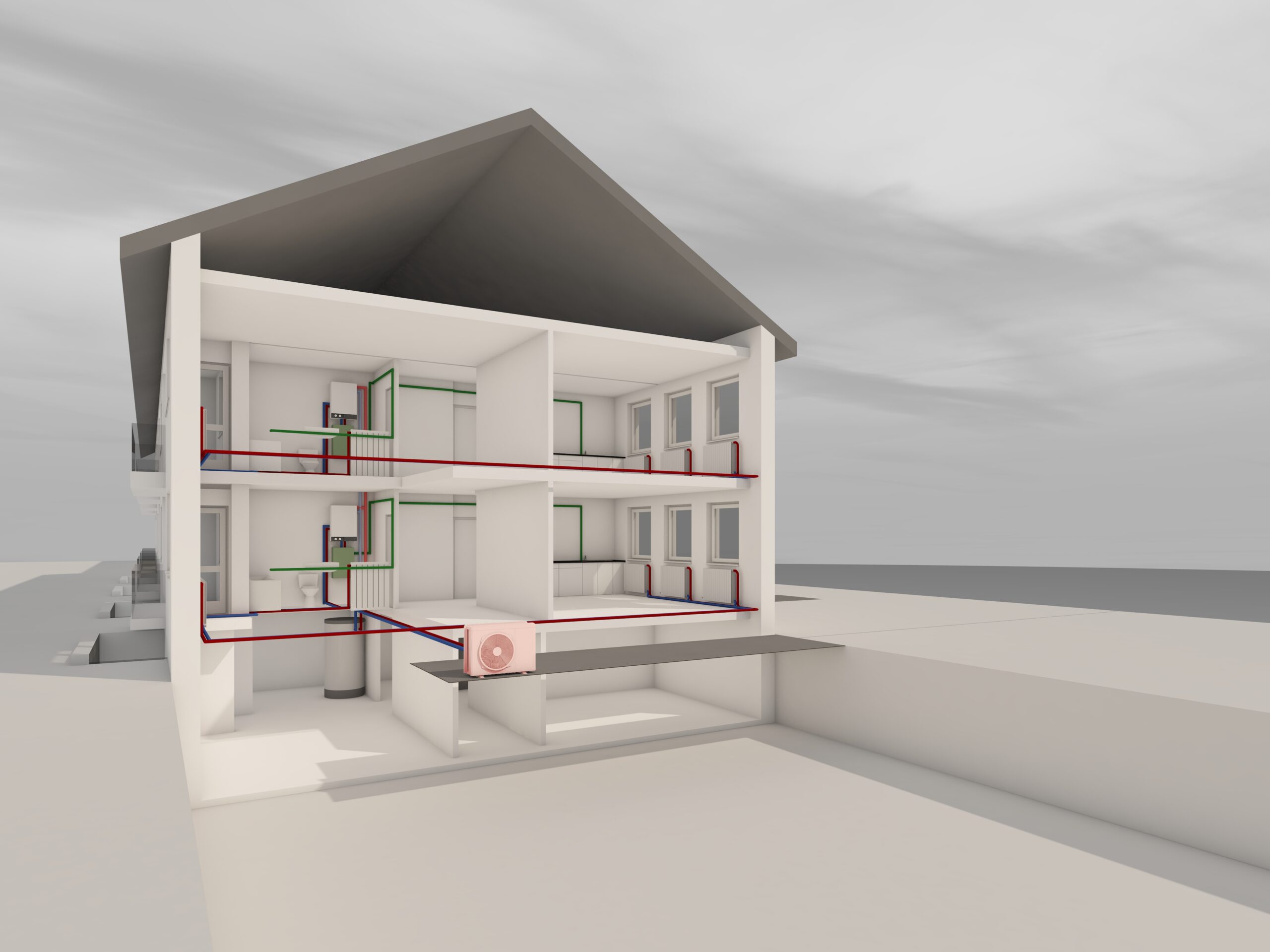 Fraunhofer ISE develops propane heat pump designs for multi-family retrofits