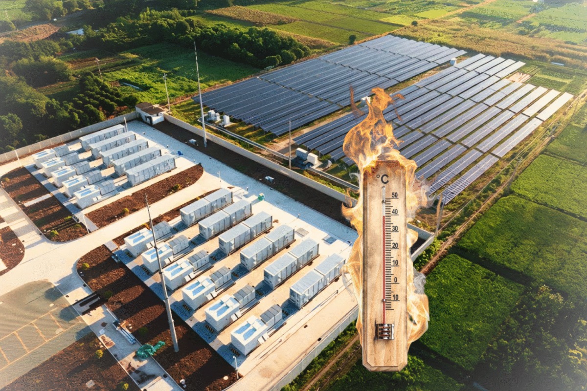 Extreme heat tests performance of solar panels and battery storage systems