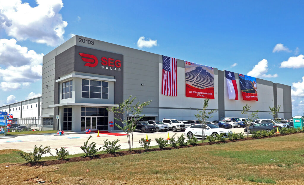 SEG Solar facility in Tomball, Texas