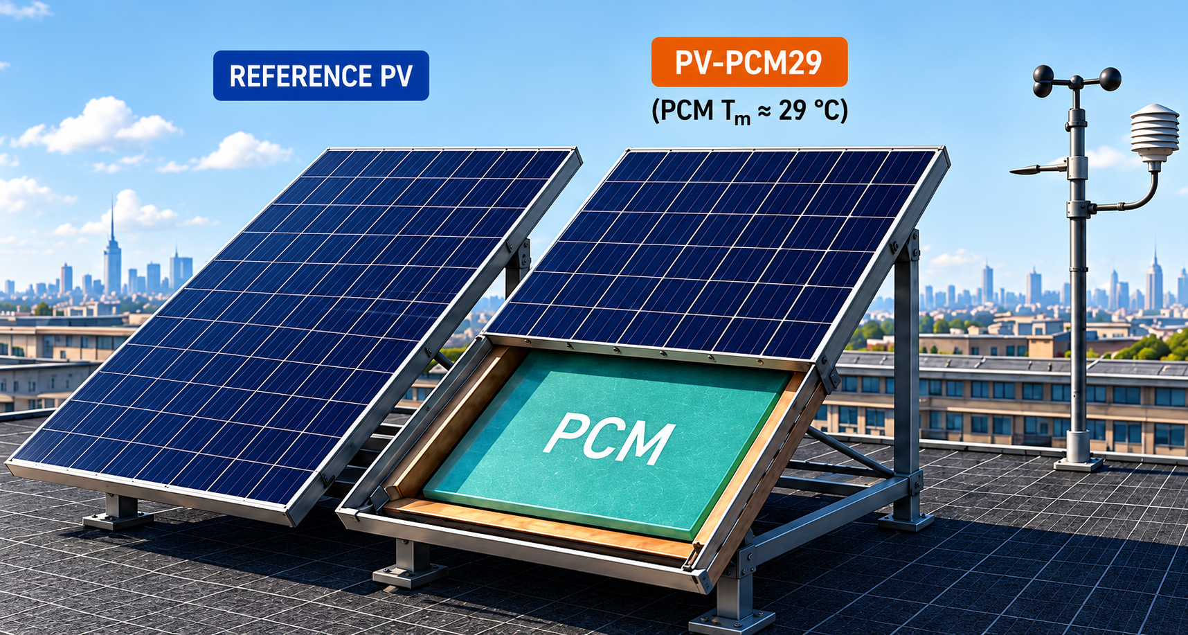 Rear-surface phase change material cuts solar panel heat flux by 45% in Milan study