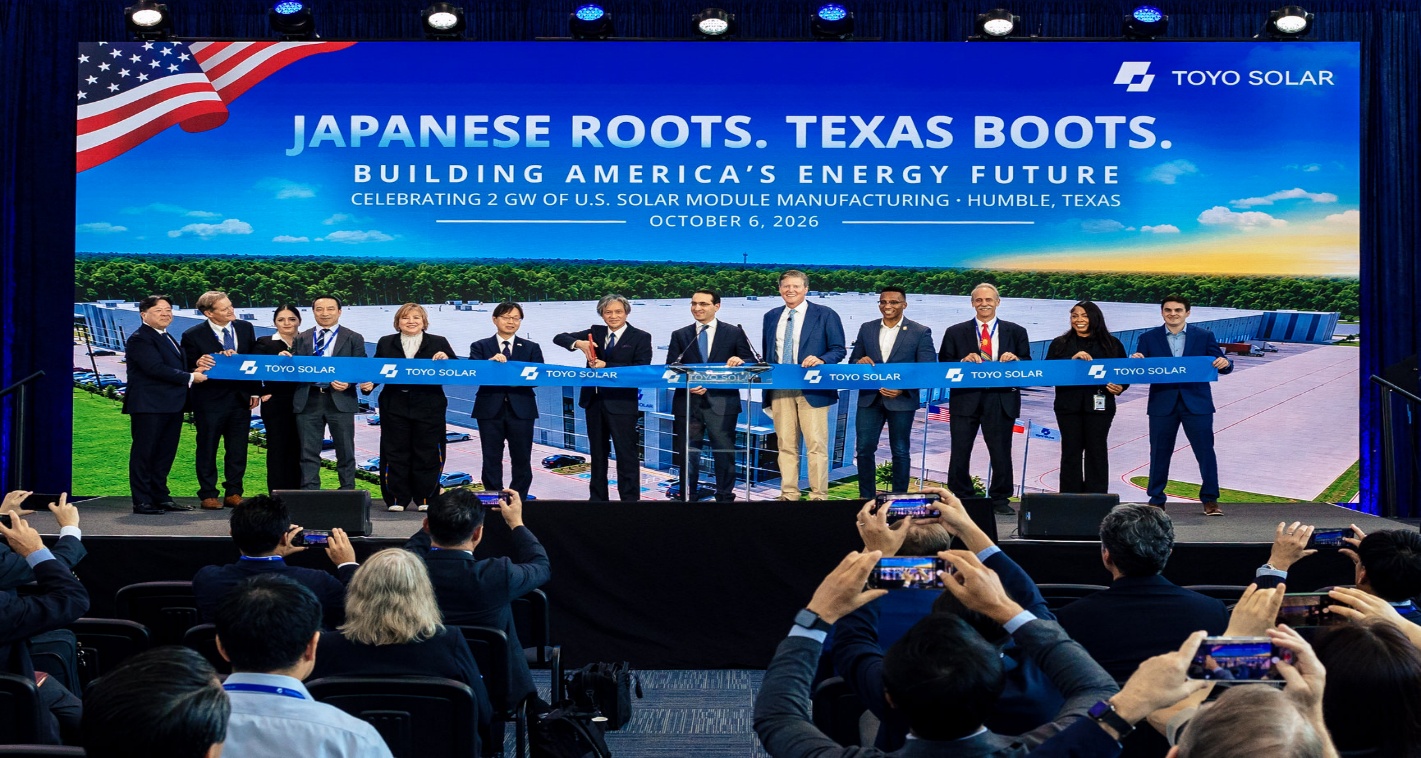 pv-magazine.com - Ben Zientara - Toyo cuts the ribbon on its newly-expanded solar factory in Texas